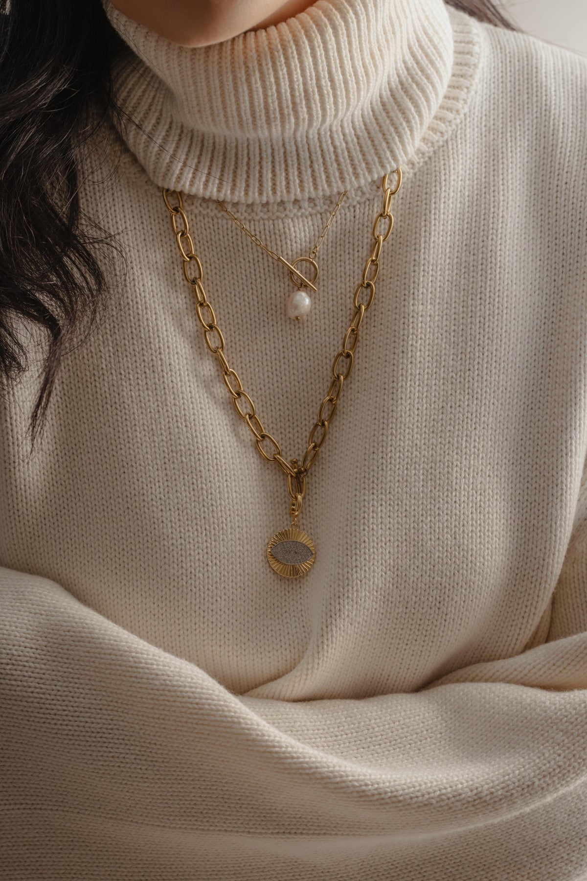 Pearl Lock Necklace