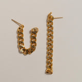 Curb Chain Wrap Earrings