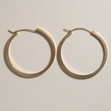 Edged Clasp Hoops