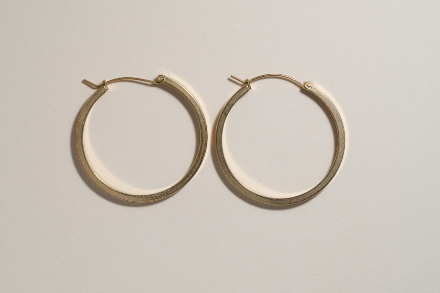 Edged Clasp Hoops