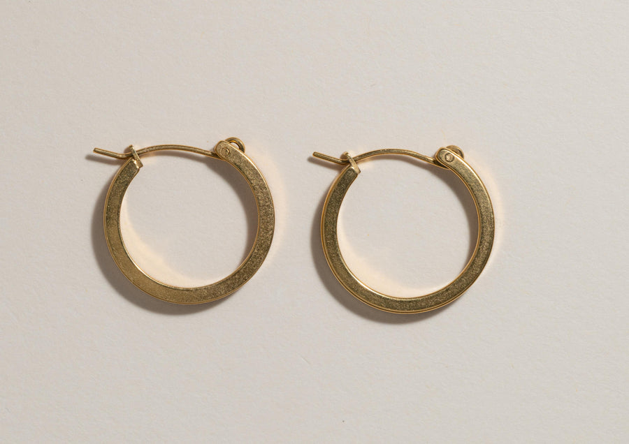Edged Clasp Hoops
