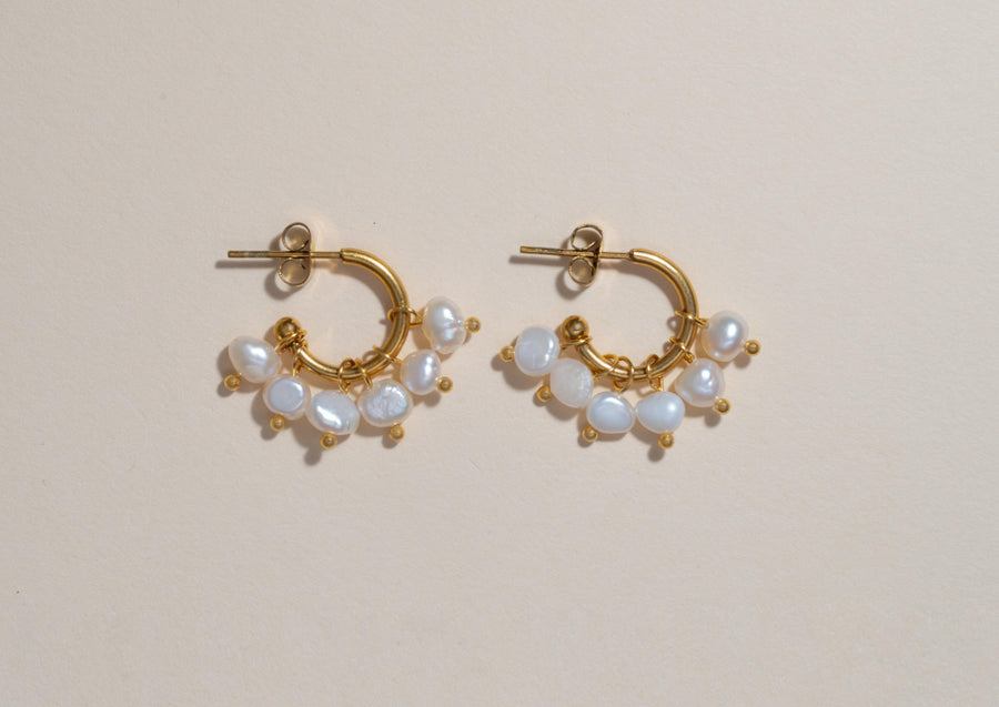 Pearl Party Hoops