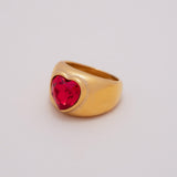 Ruby Heart Ring