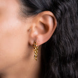 Curb Chain Wrap Earrings