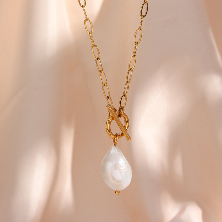 Pearl Drop Link Chain