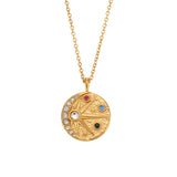Sun and Moon Medallion Necklace