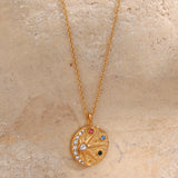 Sun and Moon Medallion Necklace
