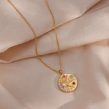 Sun and Moon Medallion Necklace