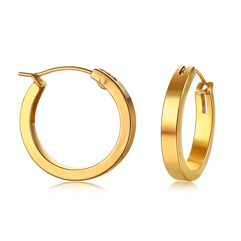 Edged Clasp Hoops