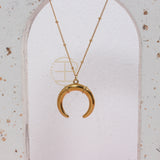 Horn Pendant Necklace