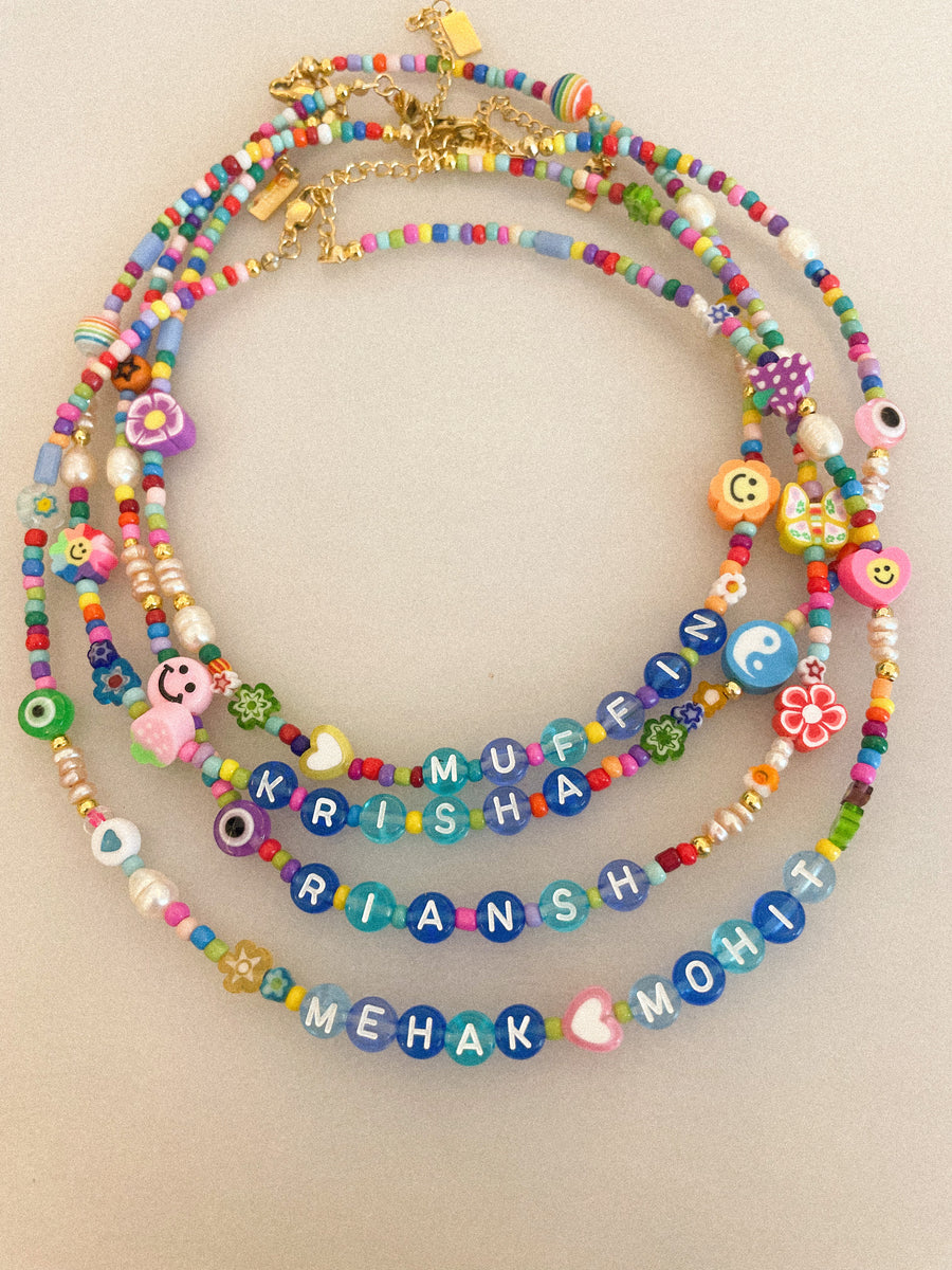 Custom 'Vacance' Beaded Necklace