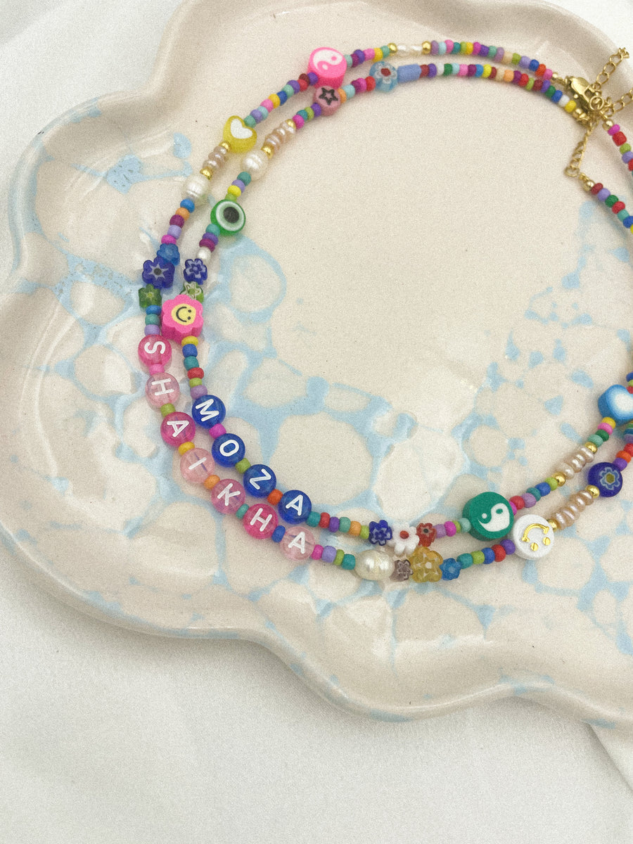 Custom 'Vacance' Beaded Necklace